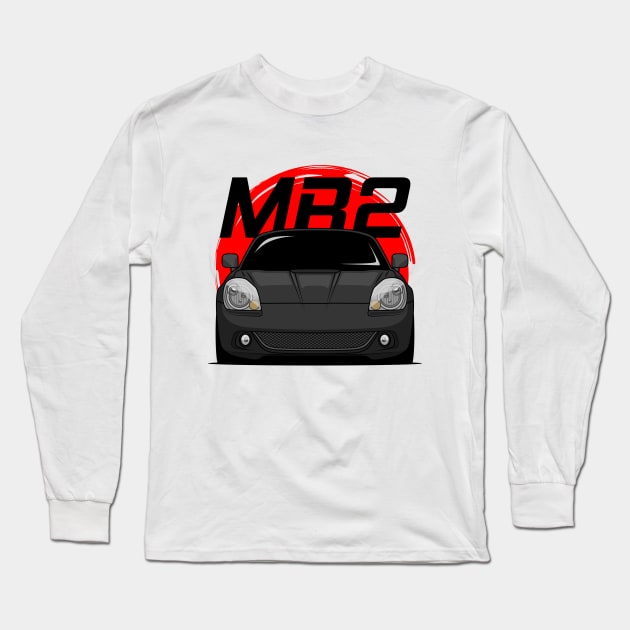 Black MR2 W30 Long Sleeve T-Shirt by GoldenTuners